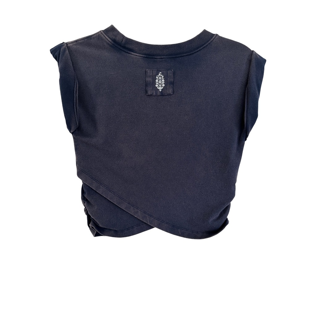 Free People Movement Hot Shot Crossover Logo Cropped Muscle Tee XS